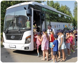Перевозка школьников на автобусах и микроавтобусах